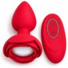 Rose ambient light anal plug