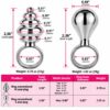 Set of 2 Anal Plugs with Ring Bases – Ribbed & Smooth (3)