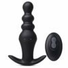 Wearable Vibrating Anal Plug with Remote Control Black