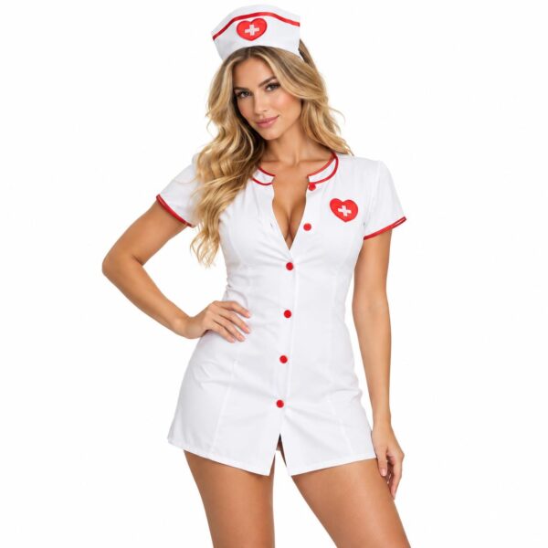 S-Line Nurse Costume White (4)
