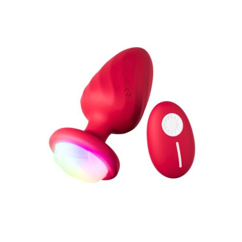 Remote Control Silicone Vibrating Anal Plug Remote Control Flashing Silicone Vibrating Anal Plug
